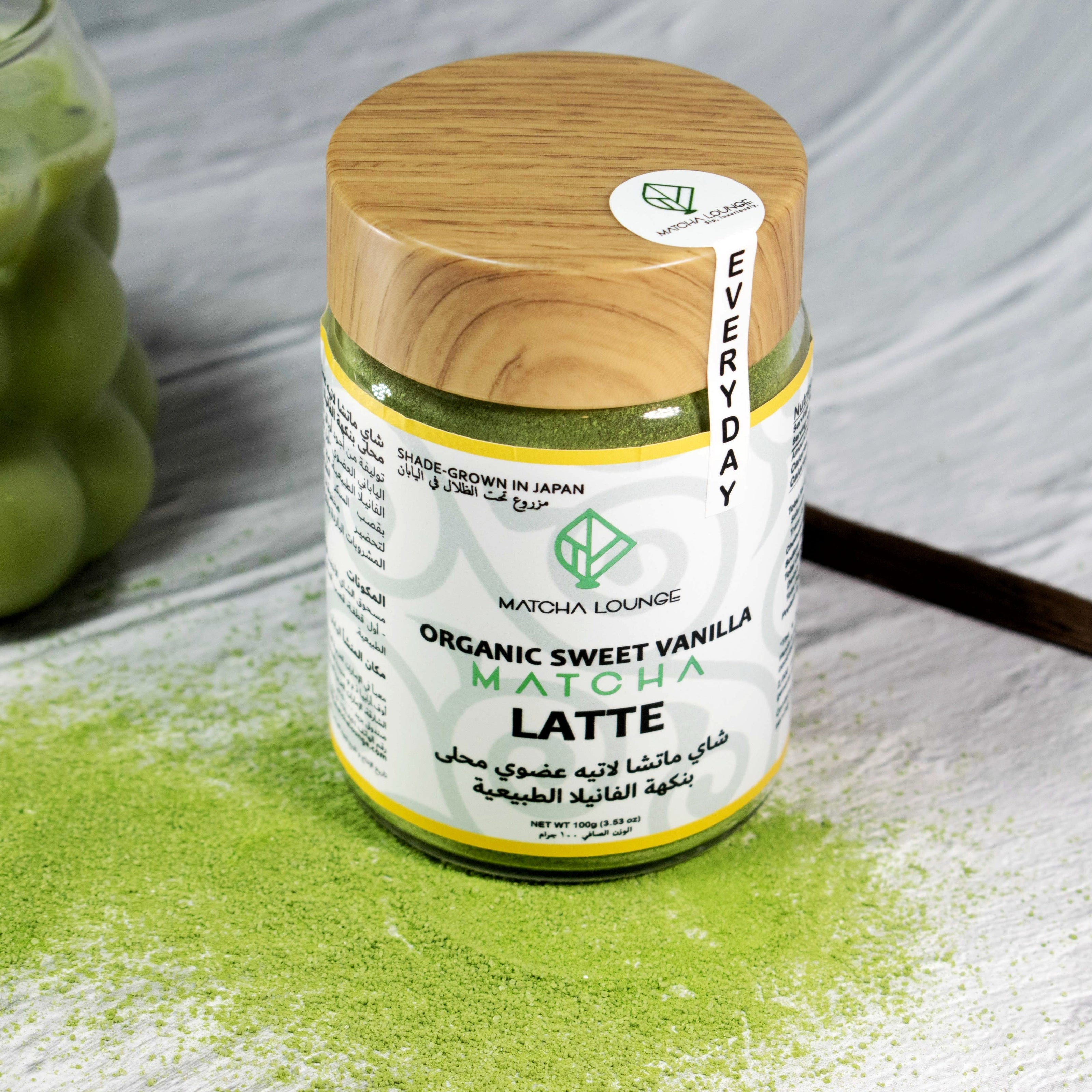 Harvested and handpicked in Uji during the first flush, our organic vanilla matcha is the perfect base for dreamy lattes. Combined with natural vanilla flavor and cane sugar, it is the ideal blend for premium latte drinks, cold brew, cocktails. Delivered to you across Dubai and the UAE.
