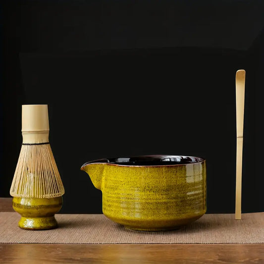 A comprehensive matcha tea set containing all the essential tools to prepare delicious Matcha.