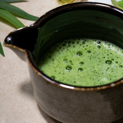 Superior in every way- taste, texture, and the vibrant green color found in only the highest quality and most exquisite ceremonial grade matcha teas in Japan. Ceremonial grade Samurai matcha, shade-grown and first harvested from the youngest leaves of the green tea plant. Delivered to you across Dubai and the UAE.