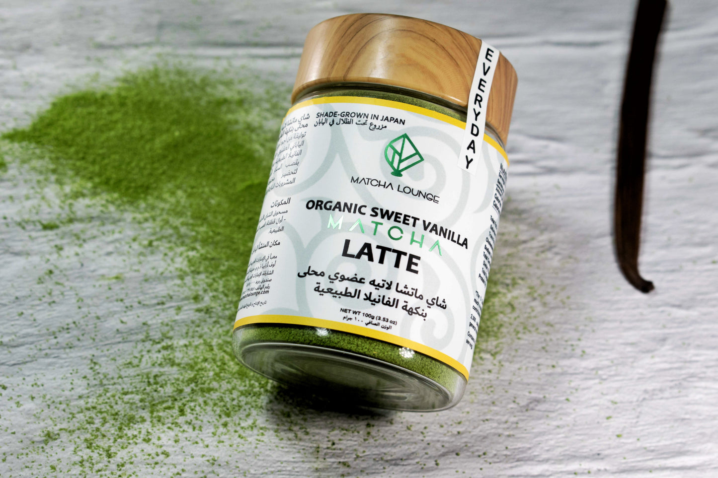 Harvested and handpicked in Uji during the first flush, our organic vanilla matcha is the perfect base for dreamy lattes. Combined with natural vanilla flavor and cane sugar, it is the ideal blend for premium latte drinks, cold brew, cocktails. Delivered to you across Dubai and the UAE.