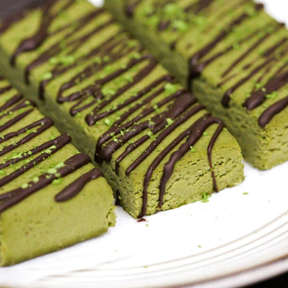 Matcha green tea energy protein bars, made with organic matcha and organic pea protein. Baked with love in Dubai. A great gift for a family or a treat for a special someone to enjoy over and over. Delivered to you across Dubai and the UAE.