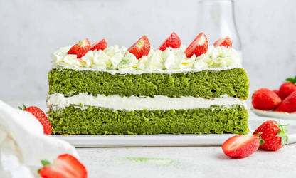 Matcha Strawberry Shortcake (for two)