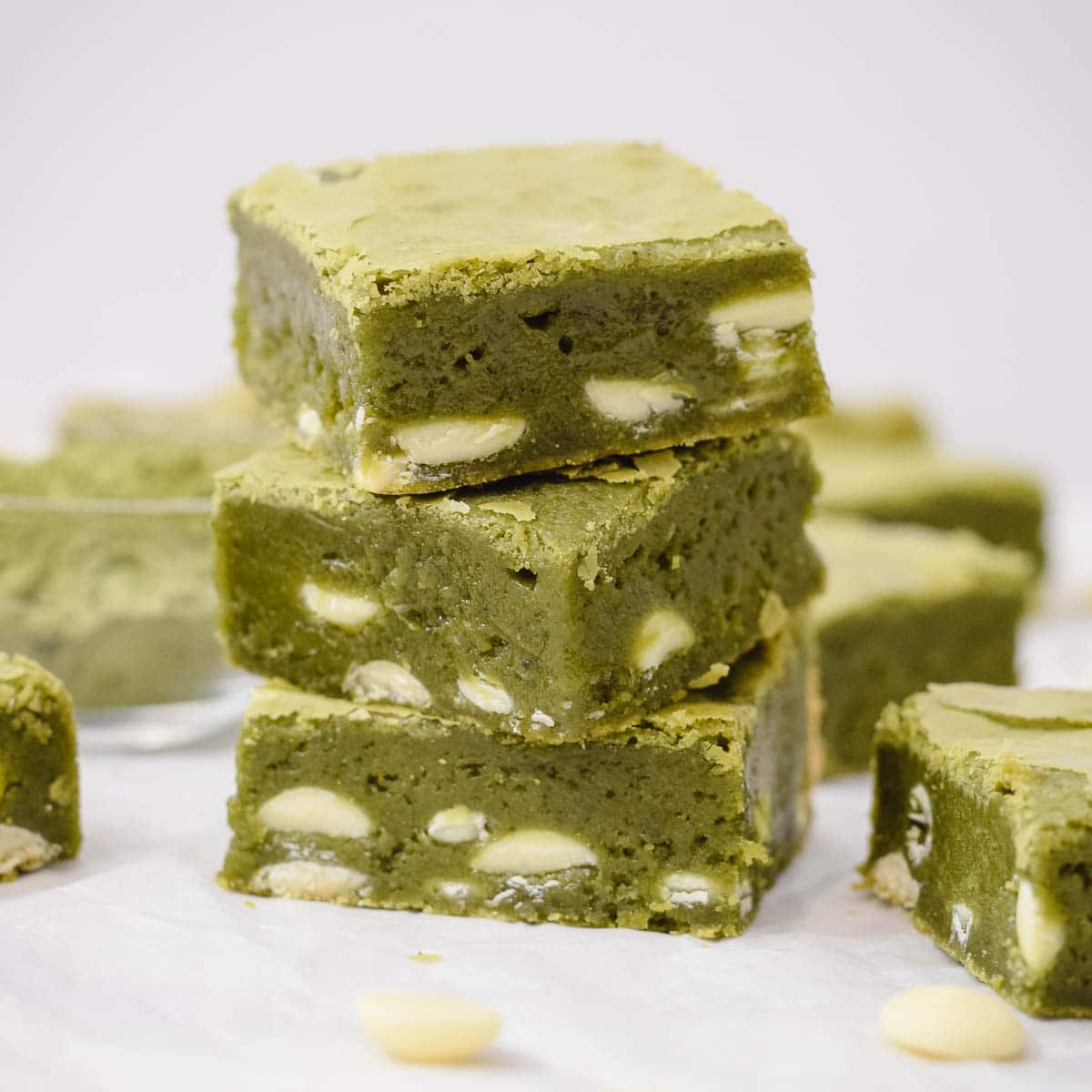 Matcha brownies, made with chocolate chips and organic matcha, baked with love in Dubai. A great gift for a family or a treat for a special someone to enjoy over and over. Delivered to you across Dubai and the UAE.