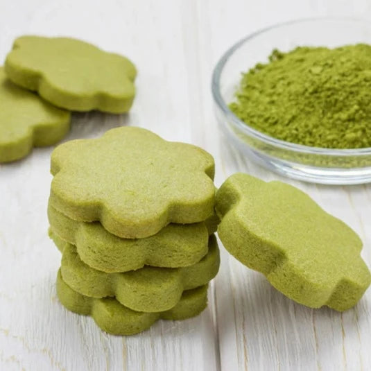 Matcha green tea butter cookies, made with organic matcha. Baked with love in Dubai. A great gift for a family or a treat for a special someone to enjoy over and over. Delivered to you across Dubai and the UAE.